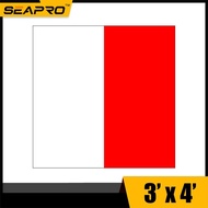 IMPA 371518-2 International Maritime Signal Flag H Alphabetical Polyester Flag 3'x4'