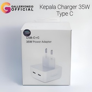 Original iPhone 35W Charger Head Type C Dual Port USB C Fast Charging 35Watt Mobile Phone Adapter
