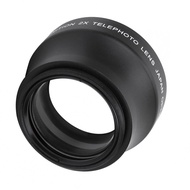 【LB0P】-2Pcs 37mm 2X Magnification Converter Telephoto Lens for 37mm 18-55 Length Mount Camera Tele Photo Lens