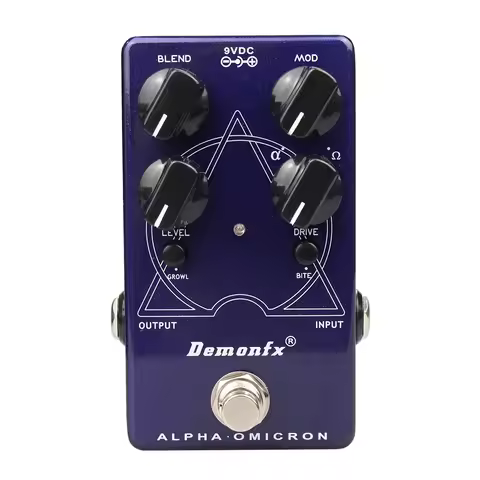 NEW Demonfx Alpha Omicron Bass Effect With the double distortion engine Based on Darkglass Alpha Omi