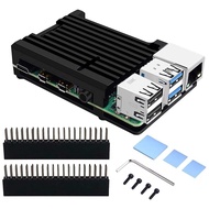 GeeekPi Raspberry Pi 4 Case Raspberry Pi CNC Armor Case with Passive CoolingHeat Dissipation Heat Si