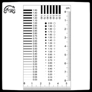 [8C11] Badge gauge Stain card Point gauge wire gauge film ruler Stain contrast ruler [8C]