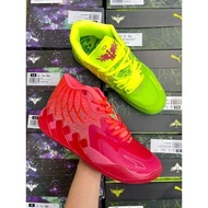 Best Sale『Original』 PM* Lamelo Ball RICK- AND MORTY- Fashion Basketball Shoes Red Green （Free Shippi