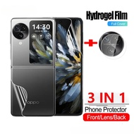 3 in 1 Hydrogel Protective Film For Oppo Find N3 Flip / Find N2 Flip Screen Protector Camera Lens Pr