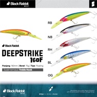 Deep Strike 160F Lure Trolling Long Lip Minnow Casting Bait Black Rabbit