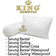 King Identical Pillowcase - Bolster/Love Pillowcase/S.Pillow, S.Guling Waterproof