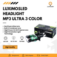 50 Watt H4 All Weather 3 Color White Yellow Warm Rainproof Motorcycle Car MP3 Ultra LUXIMOS