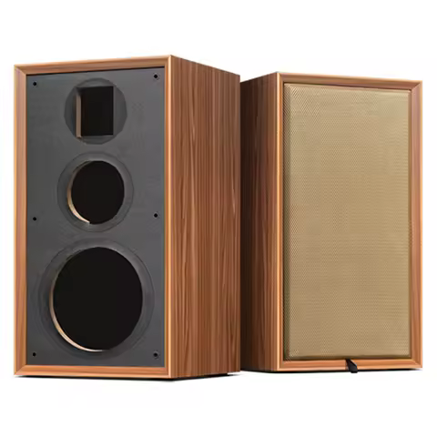 8 Inch Three-Way Labyrinth Speaker Empty Box Bookshelf Speaker Home Speaker DIY Hifi Audio Wooden Ha