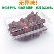 0.5kg Fruit Box Packaging Box Plastic Fruit Lid Strawberry Transparent Box Disposable 500g Packaging