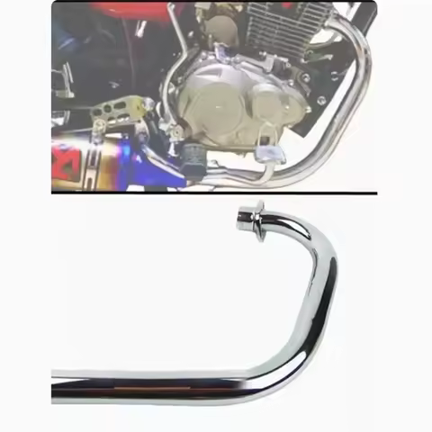 For HONDA CG125/WY125 Modified Motorcycle Exhaust Muffler Front Pipe For Honda CG 125 WY 125 Double
