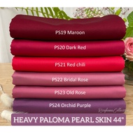 🌺8.2/KAIN ELA HEAVY PALOMA PEARL SKIN DULL SATIN JAPAN(PS20-PS38)/HARGA UNTUK 0.5 METER/MURAH/PEARL 