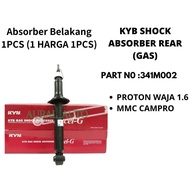Absorber Rear For Proton Waja 1.6 mmc Waja Campro Belakang Brand KYB Kayaba Gas 341M002 ⚠️1 Harga , 1 pcs ⚠️