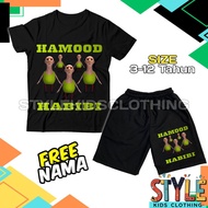 Hamood Habibi Children's T-shirt and Pants Set Free Name/ Children's T-shirt Children's Clothes Chil