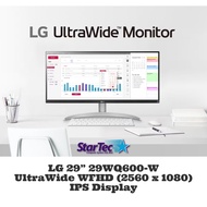 LG 29 Inch 29WQ600-W 29'' 21:9 UltraWide HDR10 Full HD IPS AMD FreeSync Monitor with USB Type-C