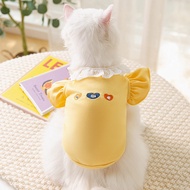 DY Loving Simon Cat Shirt Embroidery Pattern Flying Sleeves Dog Cotton Lace Clothes