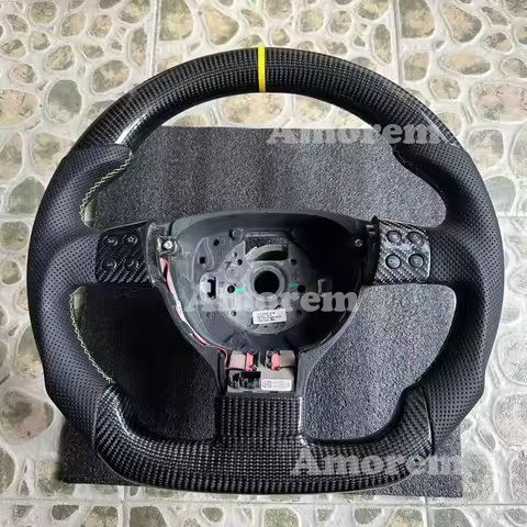 Customised Carbon Fiber Steering Wheel For Volkswagen VW Golf MK5 GTI Golf 5 Jetta MK5 GTI R32 EOS P