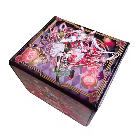 Yu-Gi-OH! Maliss Hearts Crypter DIY Large Capacity Leather Card Box Anime Game Collection Card Stora