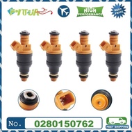 4pcs Fuel injector 0280150762 Fit for Peugeot 405 505 Volvo 240 244 245 740 780 940 1.9L 2.2L 2.3Lau