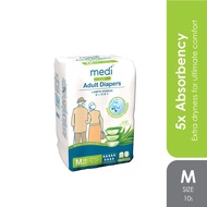 Medi Lite Unisex Adult Diapers 10's | M, L, XL