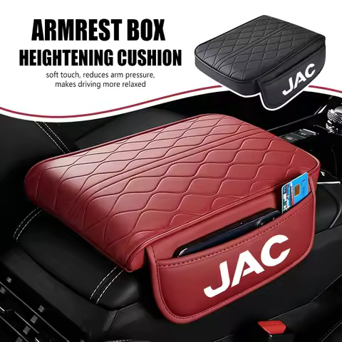 Leather Car Armrest Mat Center Console Arm Rest Protection Cushion For JAC RF8 M3 M4 X8 Plus A5 E10X