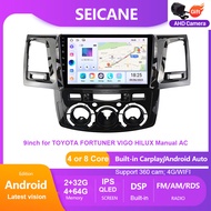 Seicane 9 นิ้ว QLED Touch Screen Android เครื่องเสียงรถยนต์เครื่องเสียงสเตอริโอ Toyota Fortuner VIGO