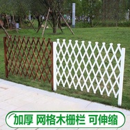 Antiseptic Wood Fence Garden Flower Bed Landscaping Decoration Fence Flower Rack Outdoor Courtyard S