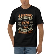 Vintage Legends Born In 1979 44 Years Old Cotton T-Shirt