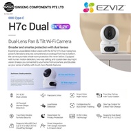 Ezviz H7C Dual-Band 2.4Ghz/5G Wifi 2K+ Dual Lens Pan Tilt WiFi IP Camera with Intercom Call Button T