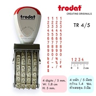 ตรายางตัวเลข ตัวปั๊มตัวเลข 0-9 Trodat (แบบ 2-3-4-6-8-12 หน่วย) ตรายางแบบหมุน โทรแดท