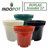 Pot Bunga Plastik Tanaman Hias Ruplas Srondol 17 Unik Premium 