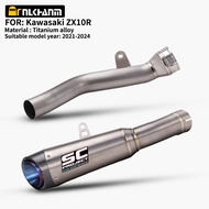 For ZX10R ZX10RR 2021-2024 Kawasaki Motorcycle  S1-GP Titanium Alloy Racing Full System SC project E