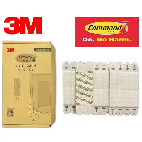 32pcs 3M Command Damage-free Picture Hanging Strips Frame&Picture Hanger & Strips for Decor Medium&S