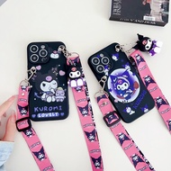 Samsung Galaxy M30 A40S A6 2018 A6S A6 Plus J8 2018 A8 M20 M10 M14 M54 F54 2018 A8S A8 Plus 2018 Cute Cartoon Kulomi Phone Case with Doll and Long Lanyard