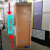 pintu kamar mandi pvc 210 x 70 coklat kanan