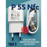 Charger Itel P55 Nfc ORI Fast Charging 18 Watt, Type C 5v-2.4A, Supports Fast Charging