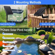 Gluttonous Solar Oxygen Pump USB Charging Fish Pond Air Pump Outdoor Fish Tank Oxygen Pump 1 for 2/1