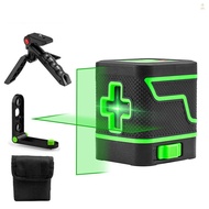 Self-Leveling Laser Level, 2 Lines Laser Level Green Cross Laser Beam Line, Alignment Laser Tool for Picture Hanging and DIY Application