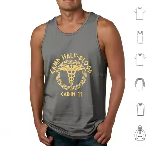 Cabin 11 Camp Half-Blood Tank Tops Vest Sleeveless Camp Half Blood Pjo Hoo Toa Percy Jackson Fanart 
