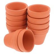 10Pcs 3.5x3.5cm Small Mini Terracotta Pot Clay Ceramic Pottery Planter Cactus Flower Pots Succulent 