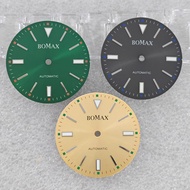 Watch Accessories 29MM Green Luminous Watch Dial(No Date) for Only Mingzhu 2813 Movement