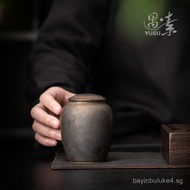 Ceramic Tea Canister Small Household Tea Storage Universal Tea Canister Portable Mini Sealed Tea Sto