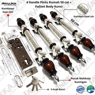 1 Satu set Handle Pintu kunci 50 cm / Tarikan Pintu rumah / Pegangan Pintu rumah mewah / Gagang pint
