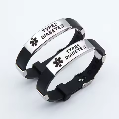 Stainless Steel Engravable Medical Alert Bracelets Diabetes Epilepsy Alzheimer's Allergy Women Men S