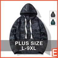 [L-9XL] Plus Size Hoodie Men Retro Long Sleeve Drawstring Black Grey Green Micro Suede Hoodies Man C