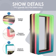13.97 x 8.5cm For PSA Graded Cards 35 PT Gradient Color Glitter Slab Guard TPU Slab Protector Graded