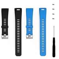 ECSEM Replacement Soft Silicone Bands Straps Garmin vivosmart HR ONLY (not The 4J3 Model  not viv...