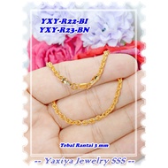 18K Gold Plated Necklace YXY-R22-BI YXY-R23-BN Gold Original Yaxiya Brand