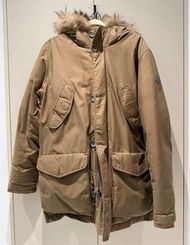 Aigle 男裝卡其色羽絨外套-M
