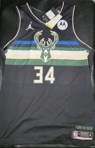NBA 冠軍波衫全新20-21 公鹿 字母哥 AU球員版 球衣xL