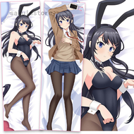 Seishun Buta Yarou Sakurajima Mai Dakimakura Anime Girl Hugging Body Pillow Case Large Pillow Covers